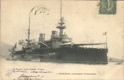 CPA Bateau de Guerre Saint Louis Cuirasse d'escadre 