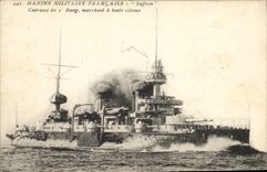 CPA Bateau de Guerre Suffren Cuirasse de 1er rang marchant a toute vitesse 