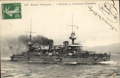 CPA Bateau de Guerre Suffren Cuirasse d'escadre 