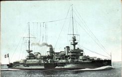 CPA Bateau de Guerre Le Suffren Cuirasse de 1ere classe 
