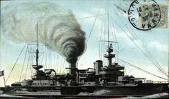 CPA Bateau de Guerre Le Suffren Cuirasse de 1ere classe 