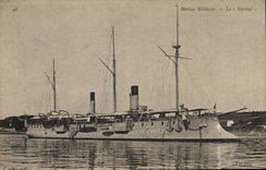 CPA Bateau de Guerre Le Surcouf 