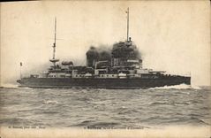 CPA Bateau de Guerre Suffren Cuirasse d'escadre 