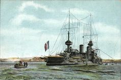 CPA Bateau de Guerre Le Suffren Cuirasse de 1ere classe 