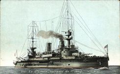CPA Bateau de Guerre Le St Louis Cuirasse de 1er rang 