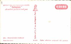 CPM Cinema Francoise Fabian 