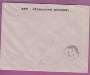 Lettre Cover Guinee 1er vol 1st Flight Conakry Free Town Sierra Leone 2 Juil 1939