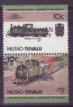 Niutao Tuvalu 10c Train Prince 0-4-0 1863 Surcharge Specimen ** Luxe 