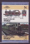 Nukulaelae Tuvalu 5c Train Calbourne 1891 ** Luxe Surcharge SPECIMEN 