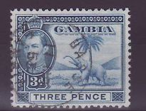Gambie Gambia Cancelled Basse 3 d value Elephant