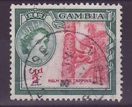 Gambie Gambia Cancelled Basse 1/2 d value Palm wine