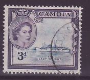 Gambie Gambia Cancelled Basse 3 d value Lady Wright Bateau