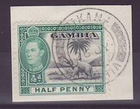 Gambie Gambia Cancelled Brikama 1/2d Elephant