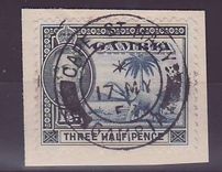 Gambie Gambia Cancelled Cape St Mary 1 1/2d Elephant 