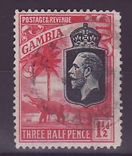 Gambie Gambia Cancelled Fattoto 1 1/2d Elephant