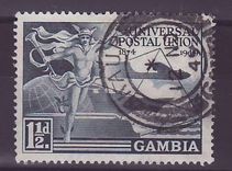 Gambie Gambia Cancelled Kau-Ur  1 1/2d UPU