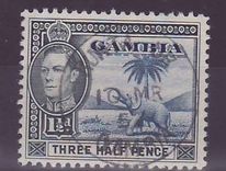 Gambie Gambia Cancelled Kunta-Ur  1 1/2d Elephant