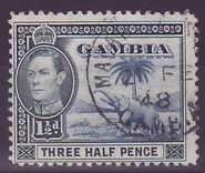 Gambie Gambia Cancelled Macarthy Island 1 1/2d Elephant