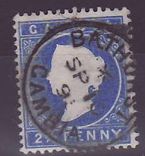 Gambie Gambia Cancelled Bathurst 2 1/2p Cameo 
