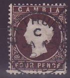 Gambie Gambia Cancelled Bathurst 4p Cameo 