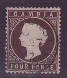 Gambie Gambia Cancelled Bathurst 4p Cameo 