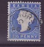 Gambie Gambia Cancelled Bathurst without year 1/2p Cameo 