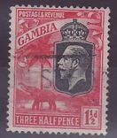 Gambie Gambia Cancelled Steamer 1 1/2p Elephant Posted on steamer