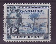 Gambie Gambia Cancelled Steamer 3 p Elephant Posted on steamer