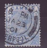 Gambie Gambia Cancelled Paquebot Liverpool 2 1/2p Victoria Posted on steamer