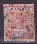 Gambie Gambia Cancelled Paquebot Liverpool 2 d p Edward VII Posted on steamer