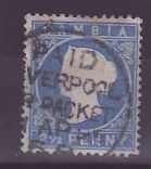 Gambie Gambia Cancelled Paquebot Liverpool 2 1/2 d Cameo Liverpool Br Packet