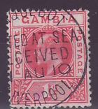 Gambie Gambia Cancelled Paquebot Posted at sea received Liverpool 1 d Edward VII  Posted on steamer