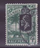 Gambie Gambia Cancelled Paquebot Posted at sea received Liverpool 1/2d Elephant  Posted on steamer