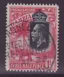 Gambie Gambia Cancelled Paquebot Posted at sea received Liverpool 1 1/2d Elephant  Posted on steamer