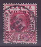 Gambie Gambia 1/d Edward VII with Dakar Senegal cancellation