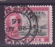 Gambie Gambia 6p Elephant Lagos Nigeria Cancellation