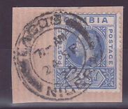 Gambie Gambia 2 1/2d George V Lagos Nigeria Cancellation