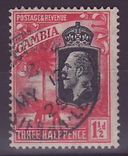 Gambie Gambia 1 1/2p Elephant Freetown Sierre Leone cancellation
