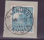 Gambie Gambia Bathurst stamp on Danemark Stamp