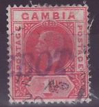 Gambie Gambia Paquebot Cancel on 1d value