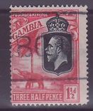 Gambie Gambia 1 1/2d Elephant Paquebot Cancel