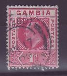 Gambie Gambia 1d Paquebot Cancel