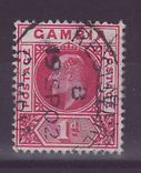 Gambie Gambia 1d Edward VII Registered Gambia cancel