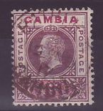 Gambie Gambia 6d GV Bathurst RED cancel 19 NOV 1917 (RARE)