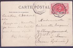 Guinee Carte Postale avec 10c Faidherbe cachet Matadi a Bordeaux 1 9 10  Rare  pour Pau  Izerte