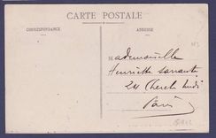 Guinee Carte Postale avec Berger Pulas surchargé et Rare cachet Calles Francaises 21 5 13 carte Conakry La grande jetee