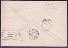 Niger Lettre 60c Cachet Tillabey 6 JUIN 35 et rare mention manuscrite Voie transsaharienne (voie des mehairstes emprunta