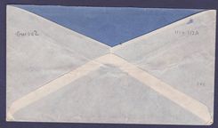 Lettre Guinee 90c (variété de piquage) + 1F75 obl Kindia 12 FEV 38 pour Paris