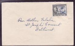 Gambie Gambia Basse cover on 1 1/2d Elephant Stamp to Bathurst  dated 1951