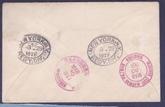 Gambie Gambia Registered Cover with 2/6s GV stamp can GPO MR 16 31 to Dearborn  USA